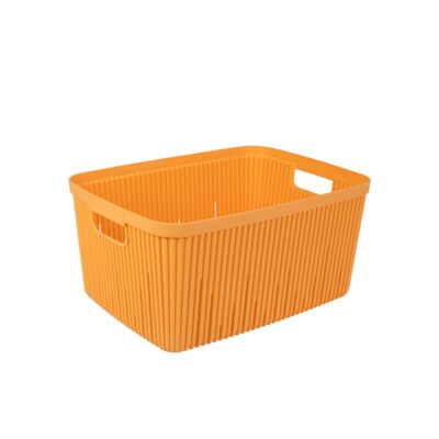 Pojemnik ryflowany 13 l żółty