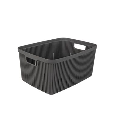 Pojemnik ryflowany 13 l czarny