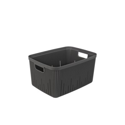 Pojemnik ryflowany 7 l czarny