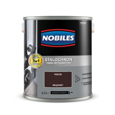 Farba Nobiles Stalochron Brązowy 2,5 l