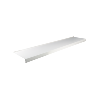 Parapet zewnętrzny stalowy biały 20 x 120 cm Plasti King