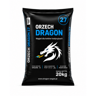 Węgiel orzech 20 kg 40-80 mm DRAGON