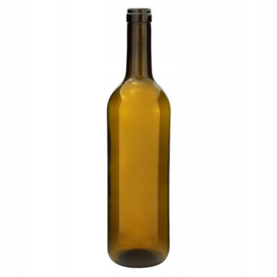 Butelka na wino Bordolese 0,75 l brązowa 10 szt.