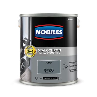 Farba Nobiles Stalochron Szary Jasny RAL 7010 2,5 l
