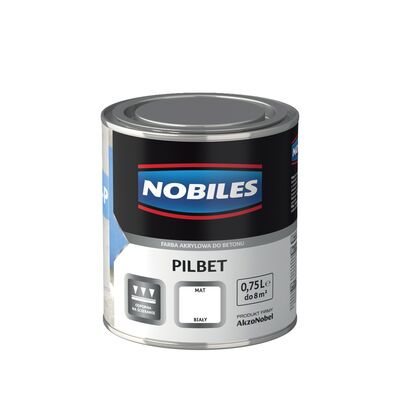 Farba do betonu Pilbet Biały 0,75 l Nobiles