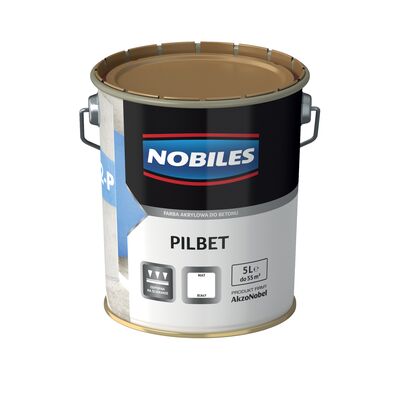 Farba do betonu Pilbet Biały 5 l Nobiles