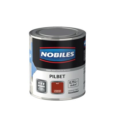 Farba do betonu Pilbet Czerwony Tlenkowy 0,75 l Nobiles