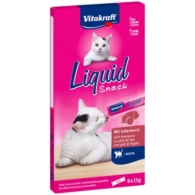 Przysmak dla kota Cat Liquid Snack 6 szt. wątróbka/biotyna Vitakraft