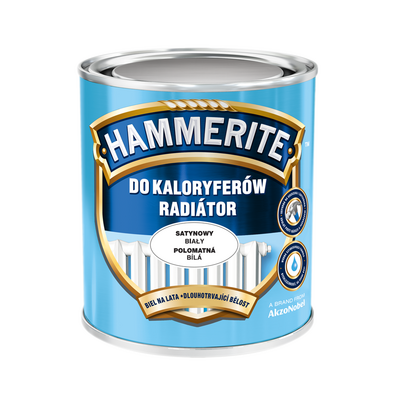 Emalia termoodporna do kaloryferów satynowy Biały 0,7 l Hammerite