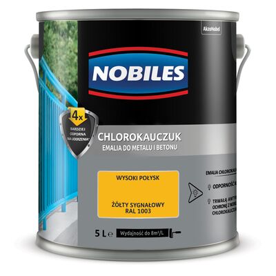 Farba chlorokauczukowa Chlorokauczuk RAL 1003 5 l Nobiles