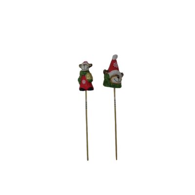 Figurka terakotowa na piku 8 cm