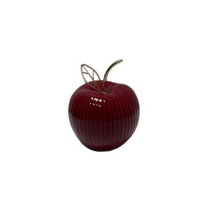 Ceramiczna dekoracja jabłko 11,5 cm czerwony