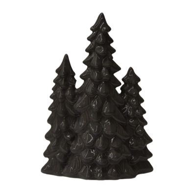 Figura ceramiczna choinki 19,8 cm czarny