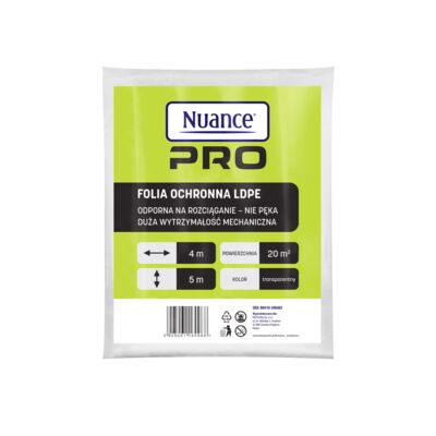 Folia gruba 4 x 5 m transparentna NuancePRO