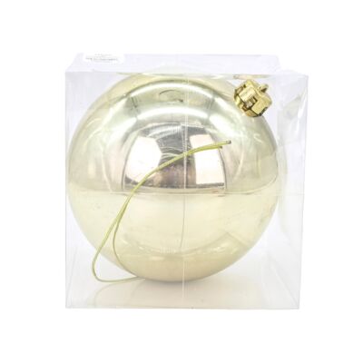 Bombki plastikowa 15 cm złoty