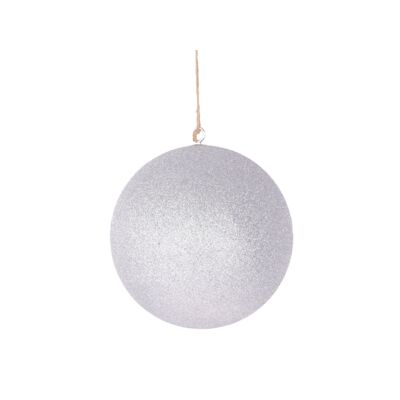Bombka plastikowa 20 cm srebrny