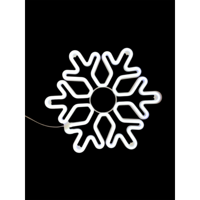 Neonowa dekoracja świetlna 360 LED śnieżynka 40 cm