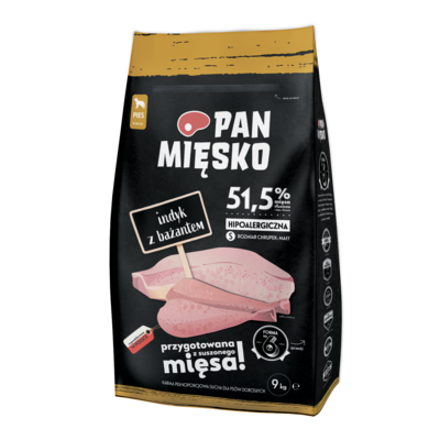 Karma sucha dla psa indyk/bażant S 9 kg PAN MIĘSKO