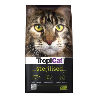 Karma sucha dla kota sterilised 10 kg TropiCat
