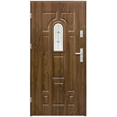 Drzwi zewnętrzne Malachit orzech 90 cm prawe Splendoor