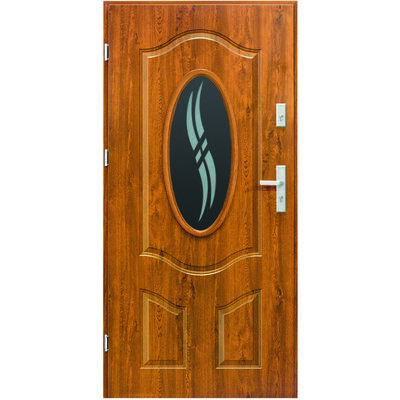 Drzwi zewnętrzne Apis złoty dąb 90 cm prawe Splendoor