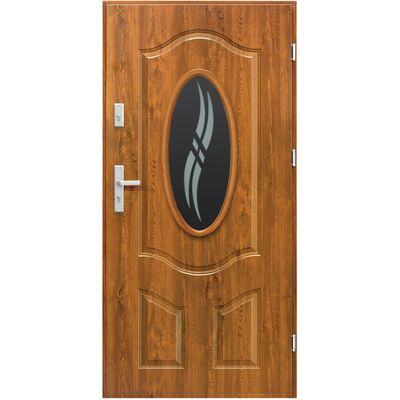 Drzwi zewnętrzne Apis złoty dąb 90 cm lewe Splendoor