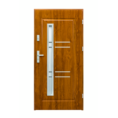 Drzwi zewnętrzne Opal złoty dąb 90 cm prawe Splendoor