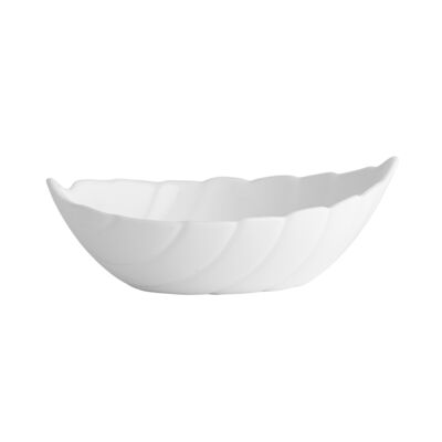 Salaterka liść 14 x 10,5 cm Nocturn white Altom Design