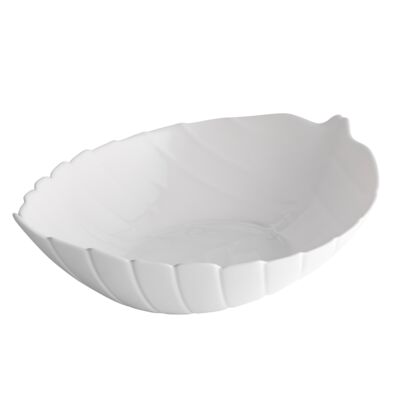 Salaterka liść 27,5 x 22,5 cm Nocturn white Altom Design