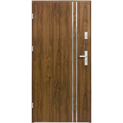 Drzwi zewnętrzne Fluoryt II orzech 90 cm lewe Splendoor
