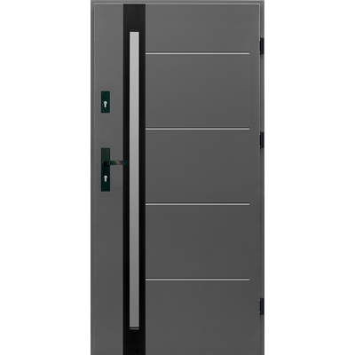 Drzwi zewnętrzne Magma antracyt 90 cm prawe Splendoor