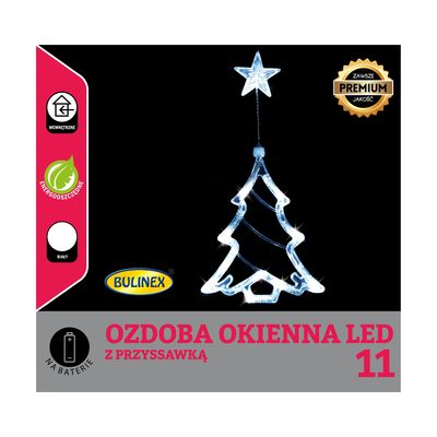 Choinka ozdoba okienna 50 cm 11 l BULINEX