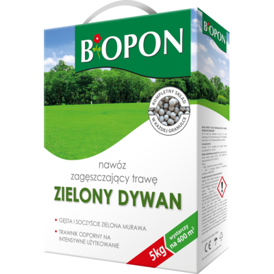 Zielony dywan zagęszczający trawę 5 kg Bopon
