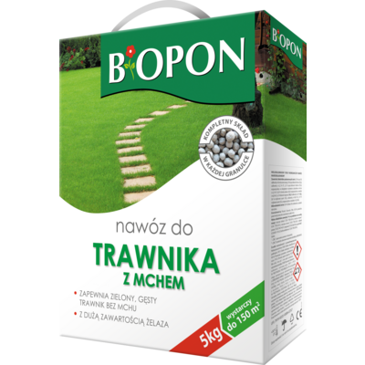 Nawóz do trawnika z mchem 5 kg Bopon