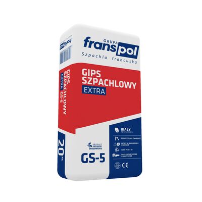 Gips szpachlowy extra biały GS-5 20 kg Franspol