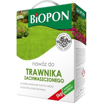 Nawóz do trawnika zachwaszczonego 5 kg BIOPON
