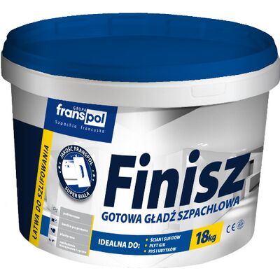 Gotowa gładź szpachlowa Finisz 18 kg Franspol