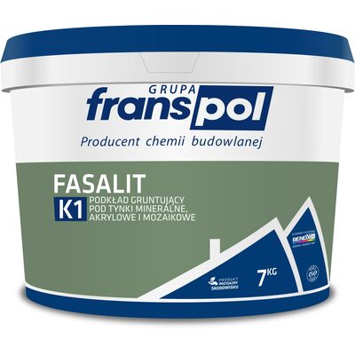 Fasalit K1 grunt pod tynk mineralny, akrylowy i mozaikowy 7 kg Franspol