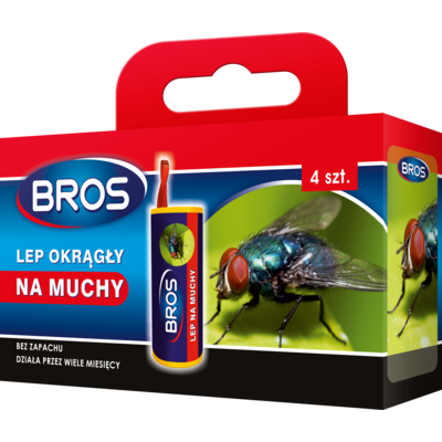 Lep okrągły na muchy 4-pak BROS