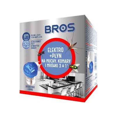 Elektro + płyn na muchy, komary i mrówki BROS