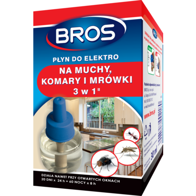 Płyn do elektro na muchy, komary i mrówki BROS