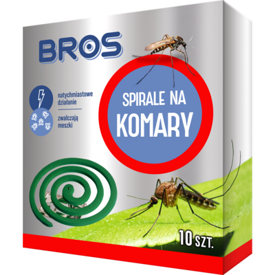 Spirala na komary 10 sztuk BROS