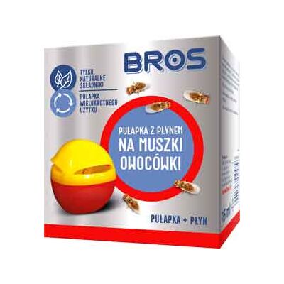 Pułapka z płynem na muszki owocówki BROS
