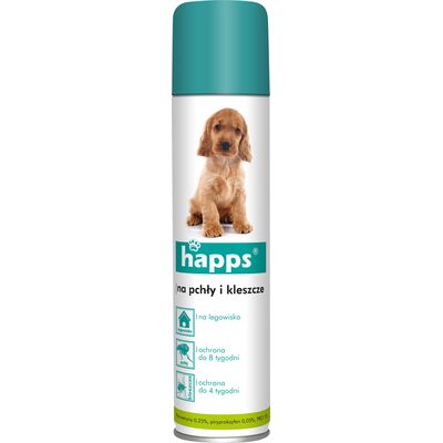 Spray happs dla psów na pchły i kleszcze 250 ml
