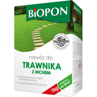 Nawóz do trawnika z mchem 1 kg Bopon