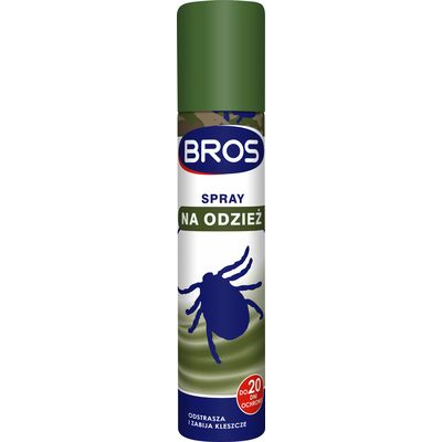 Spray na odzież - odstrasza i zabija kleszcze 90 ml BROS