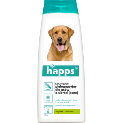 Szampon pielęgnacyjny dla psów o sierści jasnej 200 ml HAPPS