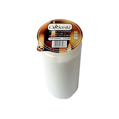 Wkład EKO-OIL z eko parafiny 14,5 cm 72h biały CIECIERSKI