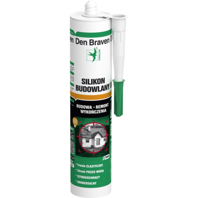 Silikon budowlany AC bezbarwny 300 ml