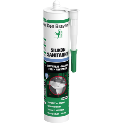 Silikon sanitarny szary 300 ml